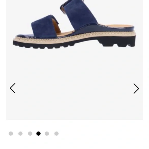 L’Amour Des Pieds Dalbir Blue Suede Sandals - Picture 4 of 6